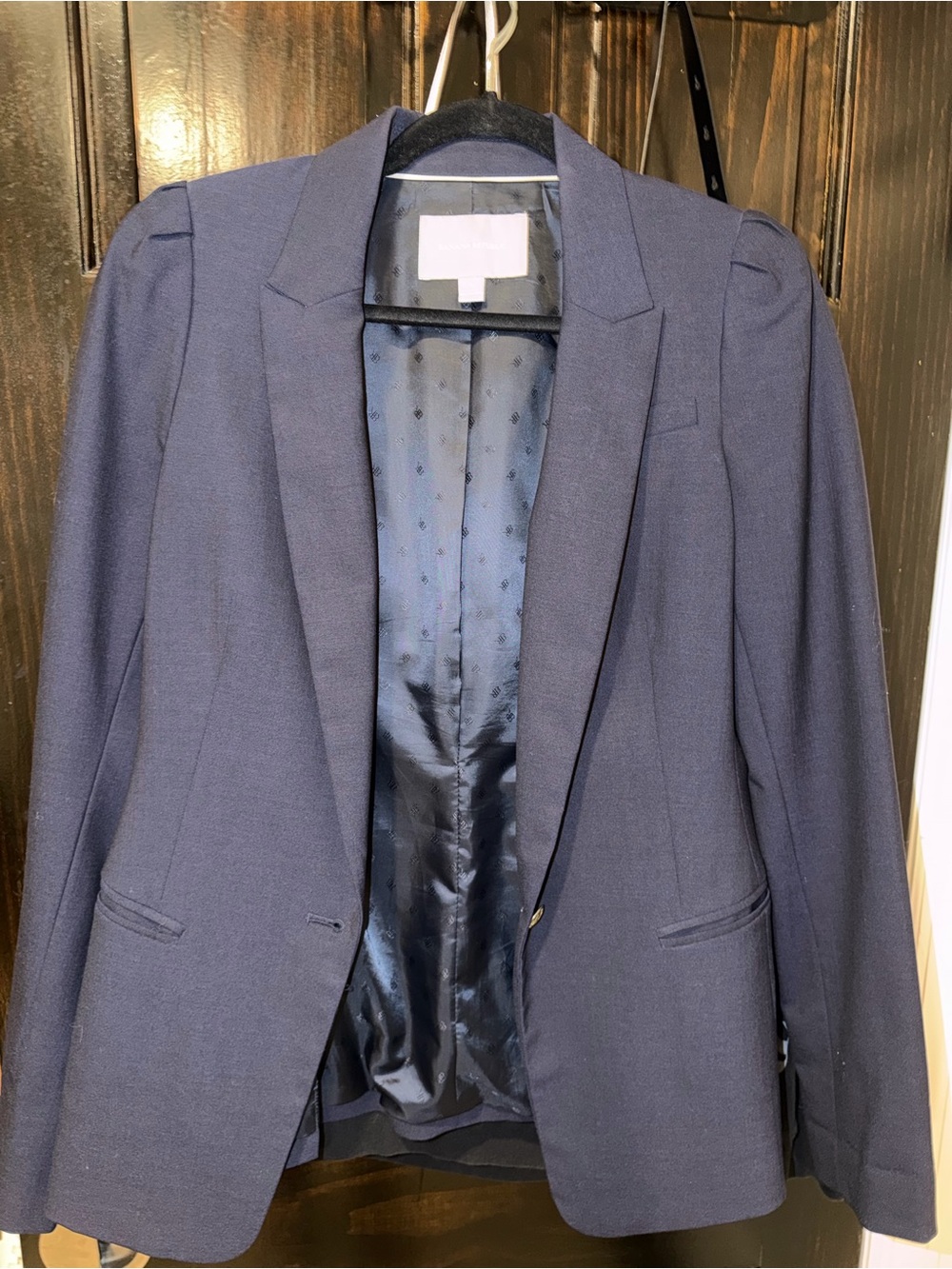 Banana Republic Navy Tailored Blazer